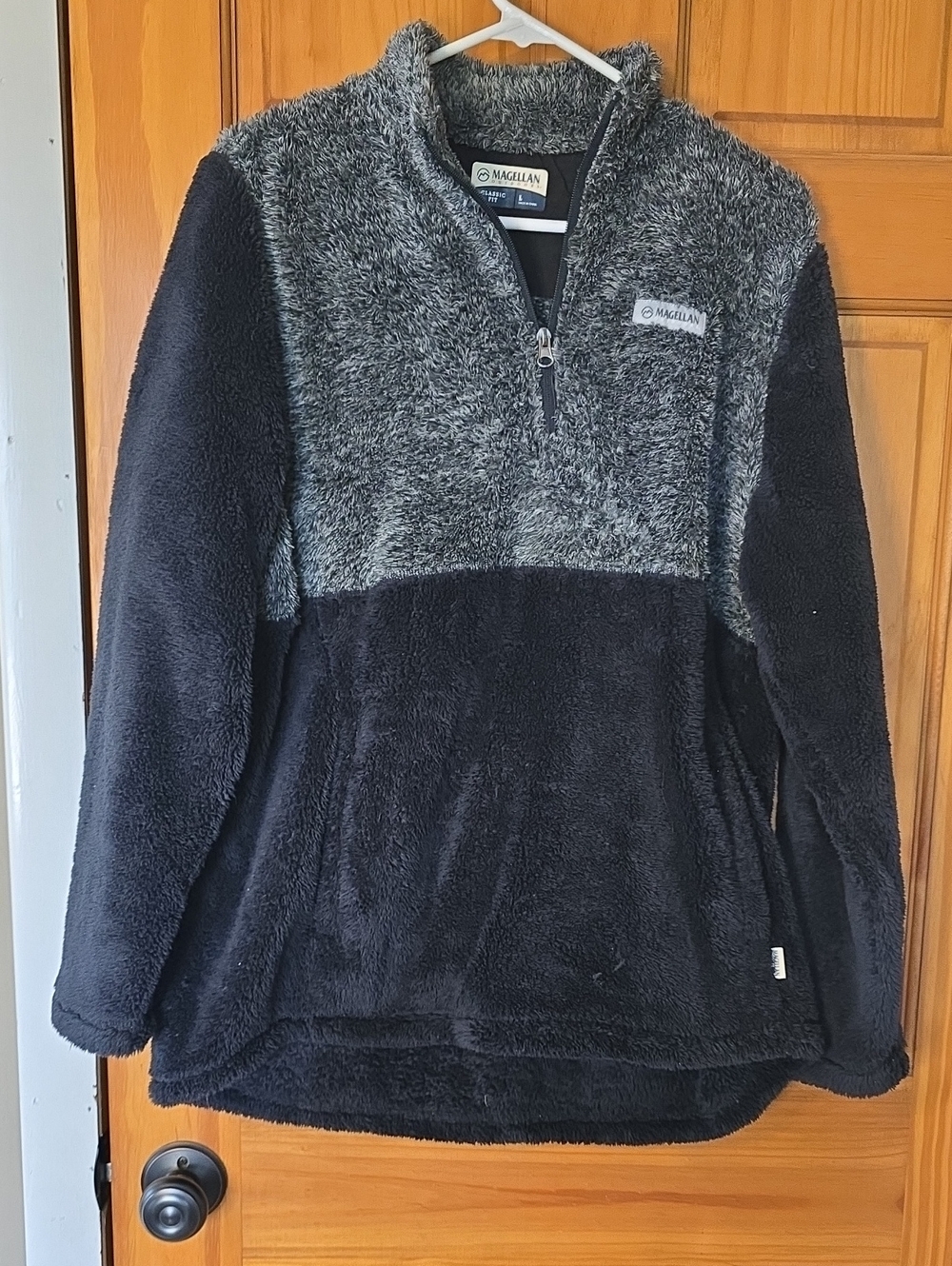 Magellan Outdoors Gray & Black Sherpa-Lined Jacket
